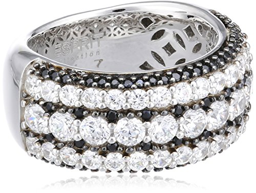 ESPRIT Damen-Ring 925 Sterling Silber rhodiniert Zirkonia Sidera Gr.60 (19.1) ELRG92401A190 von ESPRIT
