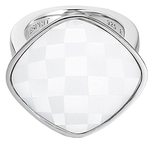 Esprit Damen-Ring Edelstahl rhodiniert Glas Glaskristall impressive white weiß von ESPRIT