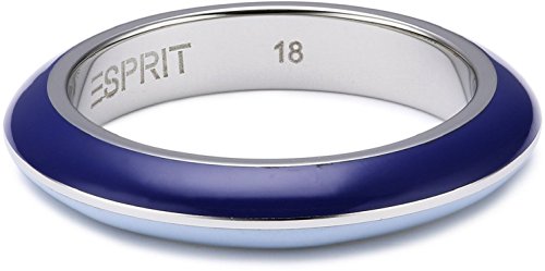 Esprit Damen-Ring Edelstahl rhodiniert Harz Marin 68 Mix Blue Fine von ESPRIT