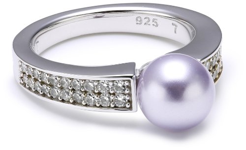 Esprit Damen-Ring precious glam sunset 40 Zirkonia farblos 925 Sterlingsilber Gr. 17 S.ESRG91587C170 von ESPRIT