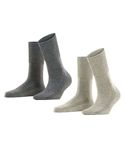 Esprit Damen Socken Easy Rib 2-Pack, Baumwolle Lyocell, 2 Paar, Mehrfarbig (Sortiment 10), 35-38 von ESPRIT