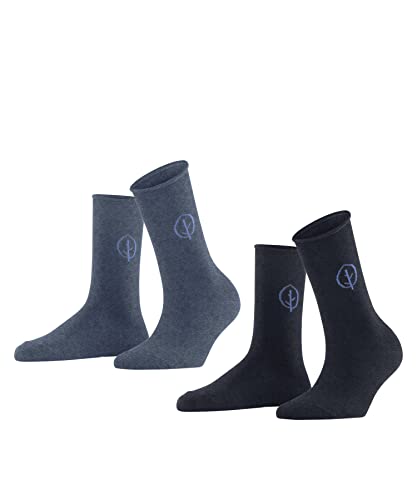 Esprit Damen Forest 2-Pack Socken Lyocell dünn einfarbig 2 Paar von ESPRIT