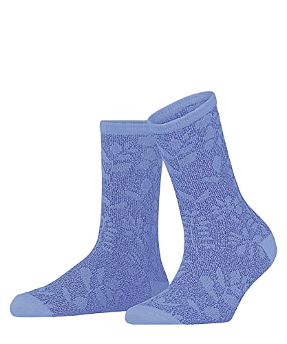 Esprit Damen Socken Homey Flowers, Nachhaltige Biologische Baumwolle, 1 Paar, Blau (Cornflower Blue 6554), 39-42 von ESPRIT