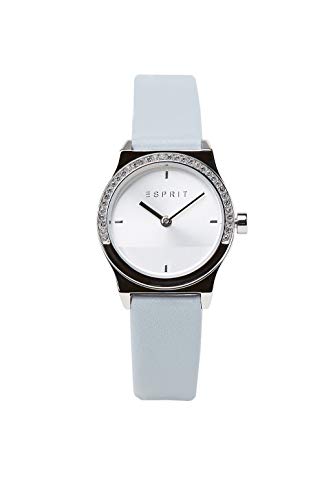 ESPRIT ES1L091L0015 Magnolia Mini Stones Uhr Damenuhr Leder 5 bar Analog Grau von ESPRIT