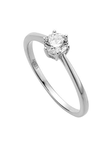 Esprit ESRG01391117 Damen Ring Sole Silber Weiß Zirkonia 16,9 mm Größe 53 von ESPRIT