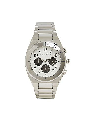 ESPRIT ES1G157M0055 Strike Chrono Uhr Herrenuhr 5 bar Analog Datum Silber von ESPRIT