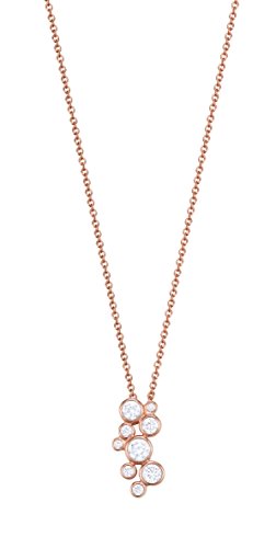 Esprit Essential Damen-Kette mit Anhänger ES-SYMPHONY ROSE 925 Silber rhodiniert Zirkonia transparent von ESPRIT