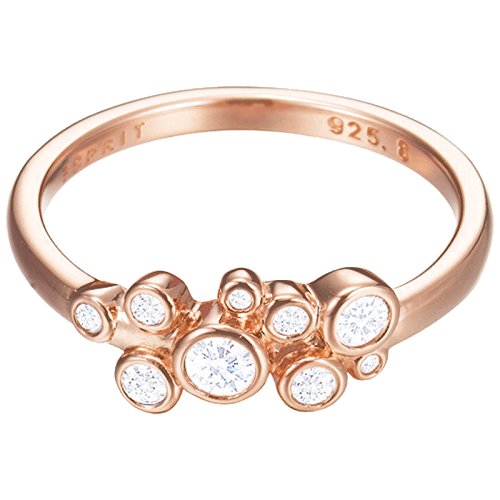 Esprit Essential Damen-Ring ROSE 925 Silber rhodiniert Zirkonia transparent von ESPRIT