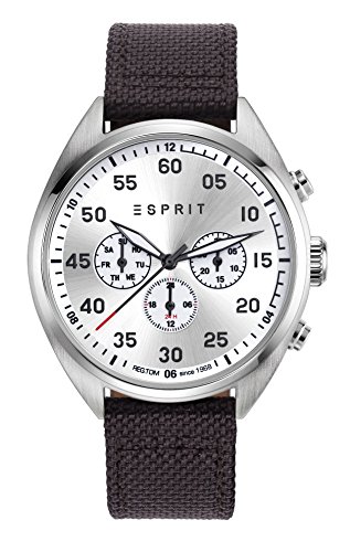 ESPRIT Herren Analog Quarz Uhr mit Leder Armband ES108791004 von ESPRIT