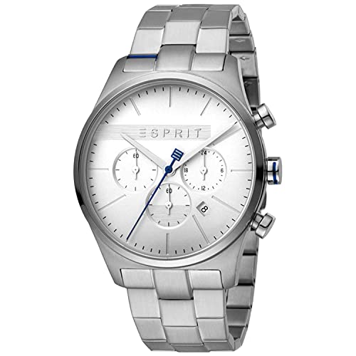 Esprit Herren Chronograph Quarz Uhr mit Edelstahl Armband ES1G053M0045 von ESPRIT