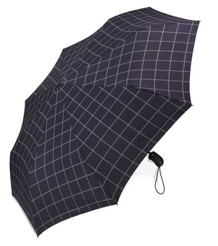 Esprit Herren Taschenschirm Easymatic Auf-Zu Automatik Gents - Check Blue von ESPRIT