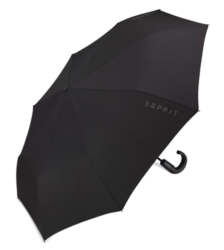 Esprit Herren Taschenschirm Easymatic Rundhakengriff - Gents Black Esprit Herren Taschenschirm Easymatic Rundhakengriff - Gents Black von ESPRIT