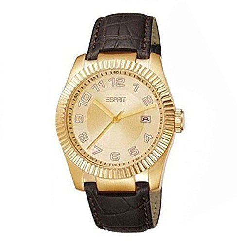 ESPRIT Herren Analog Quarz Uhr mit Leder Armband ES103581003 von ESPRIT