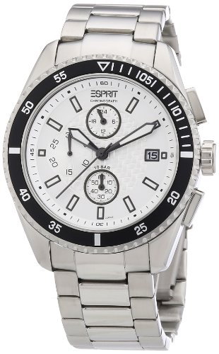 ESPRIT Herrenuhr Velocity Chrono Silver Black A.ES102491005 von ESPRIT