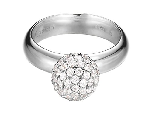 Esprit Jewels Damen-Ring 925 Sterling Silber Glam sphere Gr. 50 (15.9) ESRG92309A160 von ESPRIT