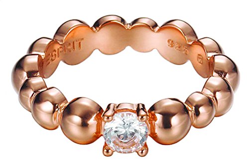 Esprit Jewels Damen-Ring 925 Sterling Silber Solo pellet rose Gr. 53 (16.9) ESRG92321C170 von ESPRIT