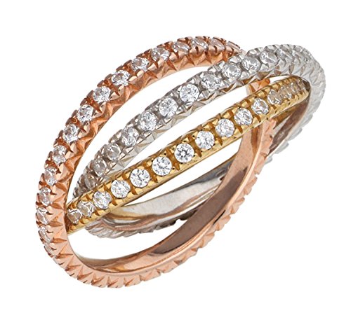 Esprit Ring Brilliance Triple 925 Sterling Silber-53 von ESPRIT