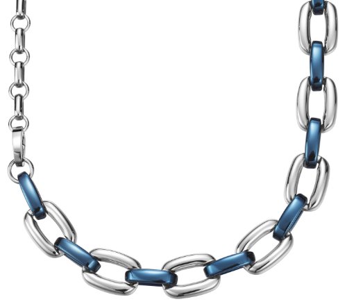 Esprit Unisex Halskette Edelstahl rhodiniert Marin blue 85 cm ESNL11842C850 von ESPRIT