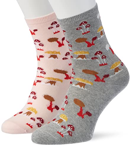 Esprit Unisex Kinder Fungus 2-Pack K SO Socken, Mehrfarbig (Sortiment 0010), 23-26 (2-3 Jahre) (2er Pack) von Esprit