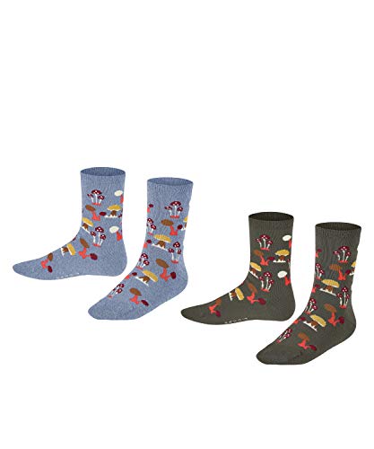 Esprit Unisex Kinder Fungus 2-Pack K SO Socken, Mehrfarbig (Sortiment 0030), 27-30 (3-6 Jahre) (2er Pack) von Esprit