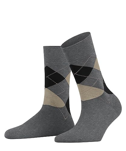 FALKE Damen Socken Sensitive Argyle W So Baumwolle mit Komfortbund 1 Paar, Grau Light Grey Melange 3390, 35-38 von FALKE