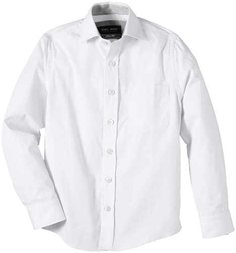 Gol Jungen Shirt met haaienkraag, slimfit Hemd, Weiß (White 6), 158 EU von G.O.L.