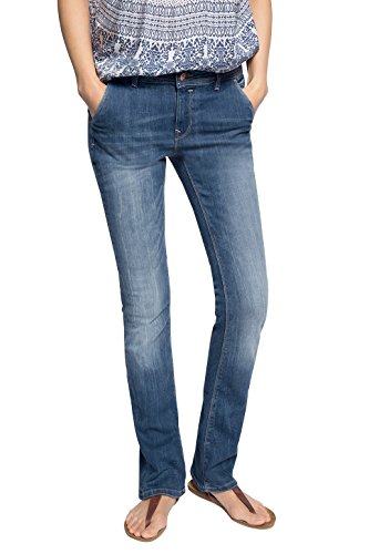 edc by ESPRIT Damen Boot-Cut Jeanshose Skin bootcut, Gr. W28/L34, Blau (BLUE MEDIUM WASH 902) von ESPRIT
