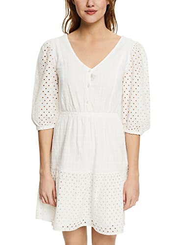 ESPRIT Damen 032CC1E311 Kleid, 110/OFF White, XL von ESPRIT
