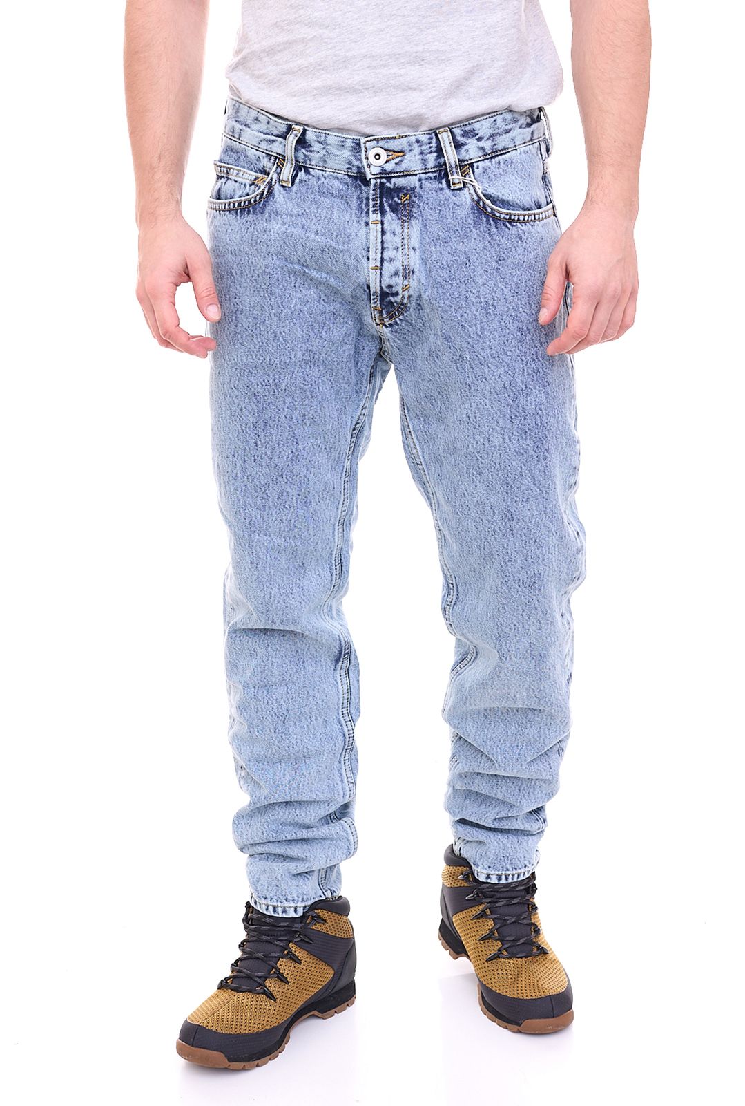 edc by ESPRIT Herren Ankle-Jeans im 5-Pocket-Stil Denim-Hose Straight Leg 48798218 Blau von ESPRIT