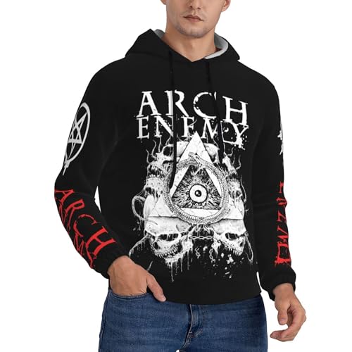 Arch Herren Enemy Schwarz Kapuzenpullover Pullover Hoodie Langarm Sweatshirt Kapuze Für Männer Bekleidung Merch Tops von ESPRY