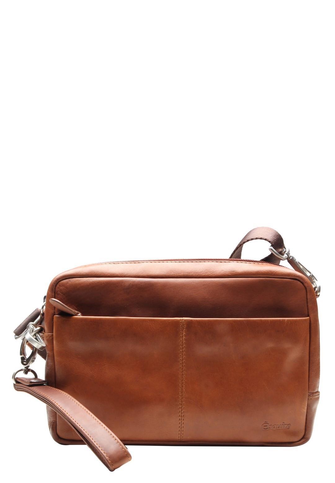 ESQUIRE - DALLAS Handgelenktasche Dallas Braun Braun von ESQUIRE