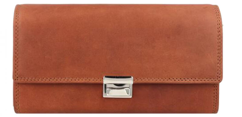 ESQUIRE - Esquire Dallas Kellnerbörse echt Leder braun Braun von ESQUIRE