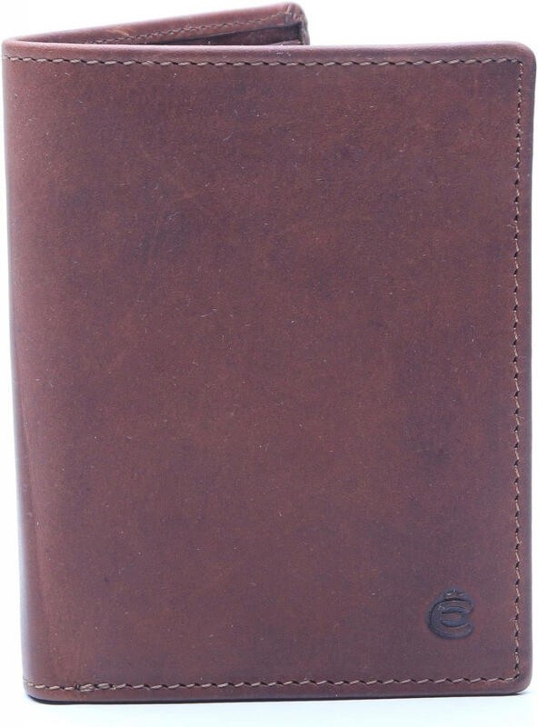 ESQUIRE - Esquire Dallas Kombibörse mit verdeckten Kartenfächern echt Leder braun Braun von ESQUIRE
