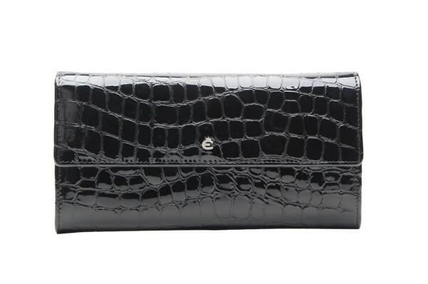 ESQUIRE - Esquire Portemonnaie 13CC Nizza 73 Lackleder, Schwarz von ESQUIRE