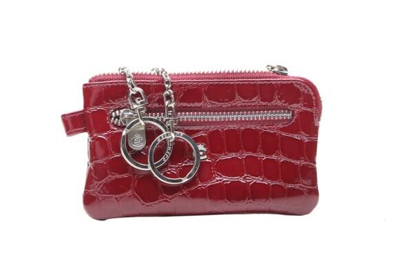 ESQUIRE - Esquire Schlüsseletui Nizza 73 Lackleder, Rot von ESQUIRE