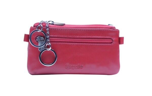 ESQUIRE - Esquire Schlüsseletui doppelt RV New Silk, Rot von ESQUIRE