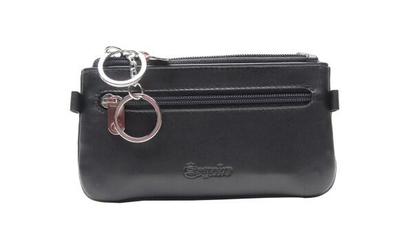 ESQUIRE - Esquire Schlüsseletui doppelt RV New Silk, Schwarz von ESQUIRE