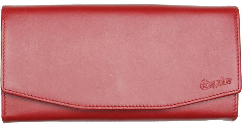 ESQUIRE - Esquire Silk 02 Langbörse echt Rindleder rot Rot von ESQUIRE