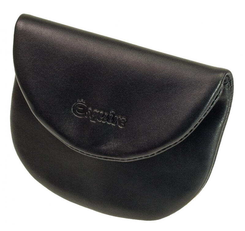 ESQUIRE - Esquire Silk 02 Münzbörse echt Rindleder schwarz Schwarz von ESQUIRE