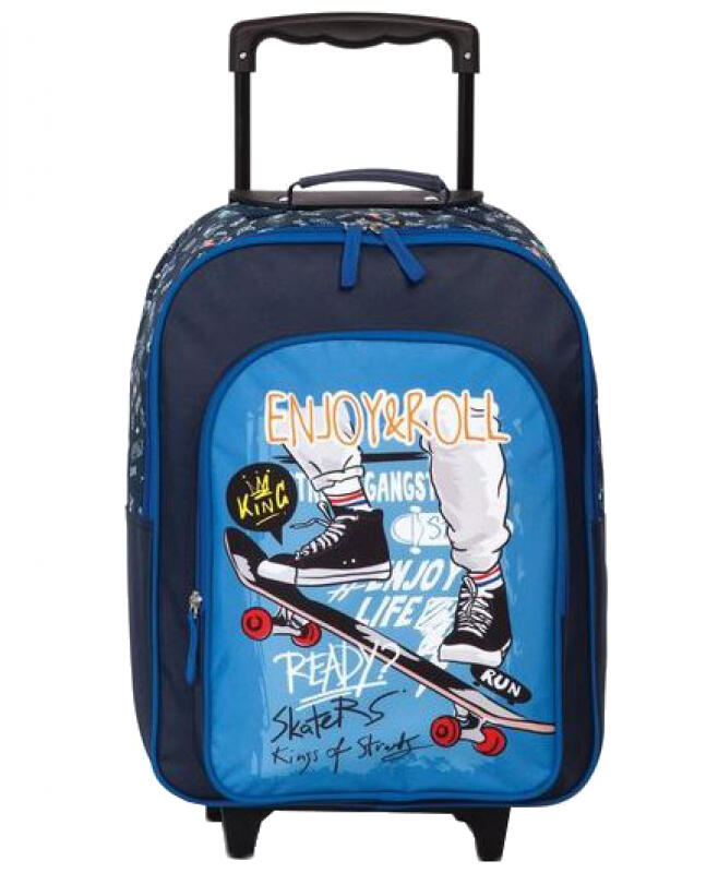 ESQUIRE - Fabrizio Enjoy & Roll Kindertrolley 17l dunkelblau Blau von ESQUIRE