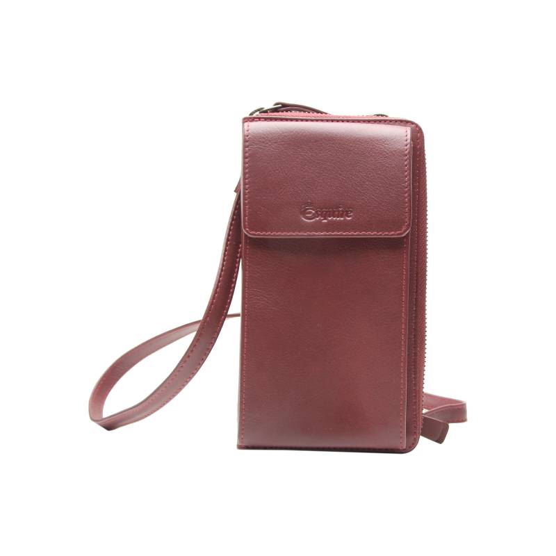 ESQUIRE - Geldbörse mit Handyfach Hochformat PERU rot 01 von ESQUIRE