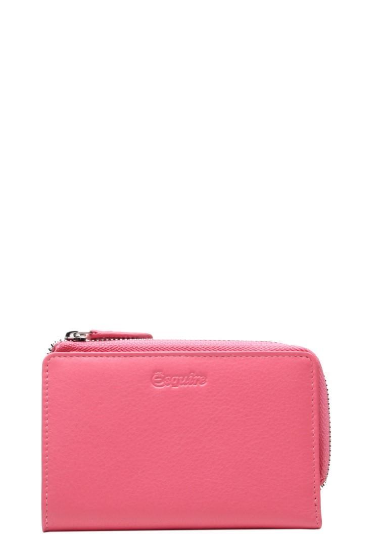 ESQUIRE - Minibörse Damenbörse Lachs Rosa von ESQUIRE