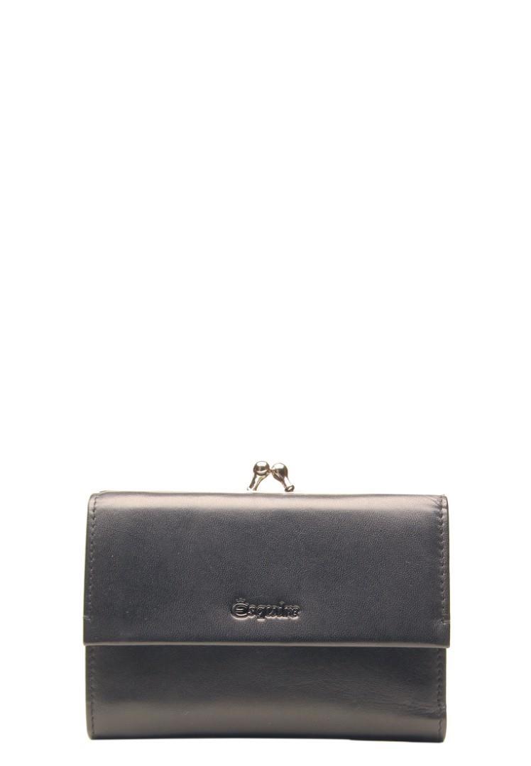 ESQUIRE - NEW SILK Bügelbörse Bügelbörse Rfid Schwarz Schwarz von ESQUIRE