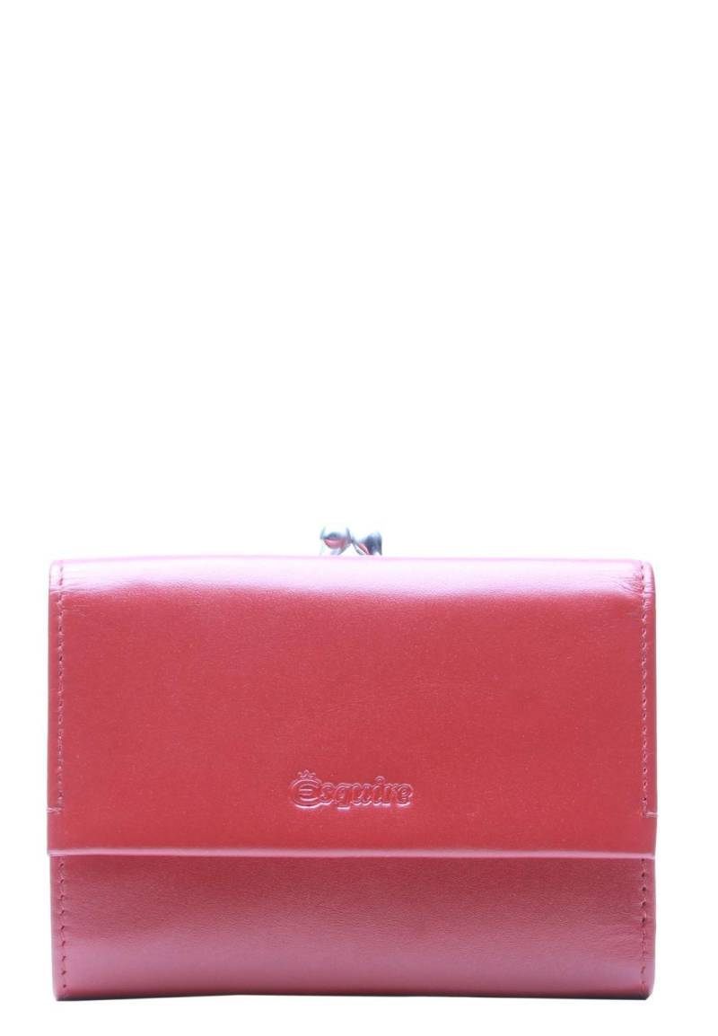 ESQUIRE - NEW SILK Bügelbörse Da.bügel.12Cm Rot Rot von ESQUIRE