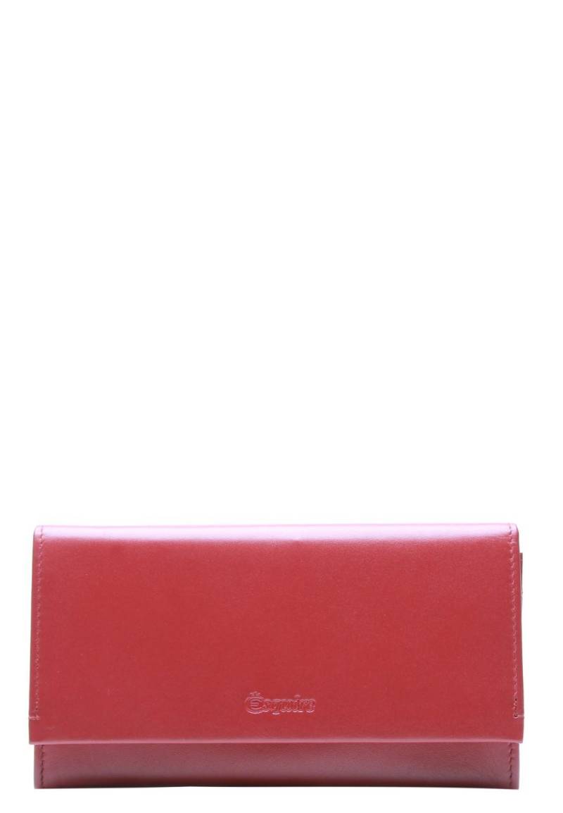 ESQUIRE - NEW SILK Langbörse Damenbörse Rot Rot von ESQUIRE