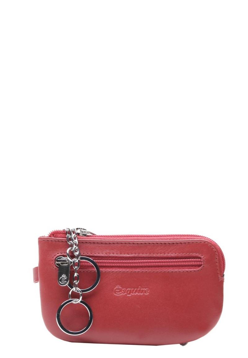 ESQUIRE - NEW SILK Schlüsselanhänger Schlüsselanhänger Rot Rot von ESQUIRE