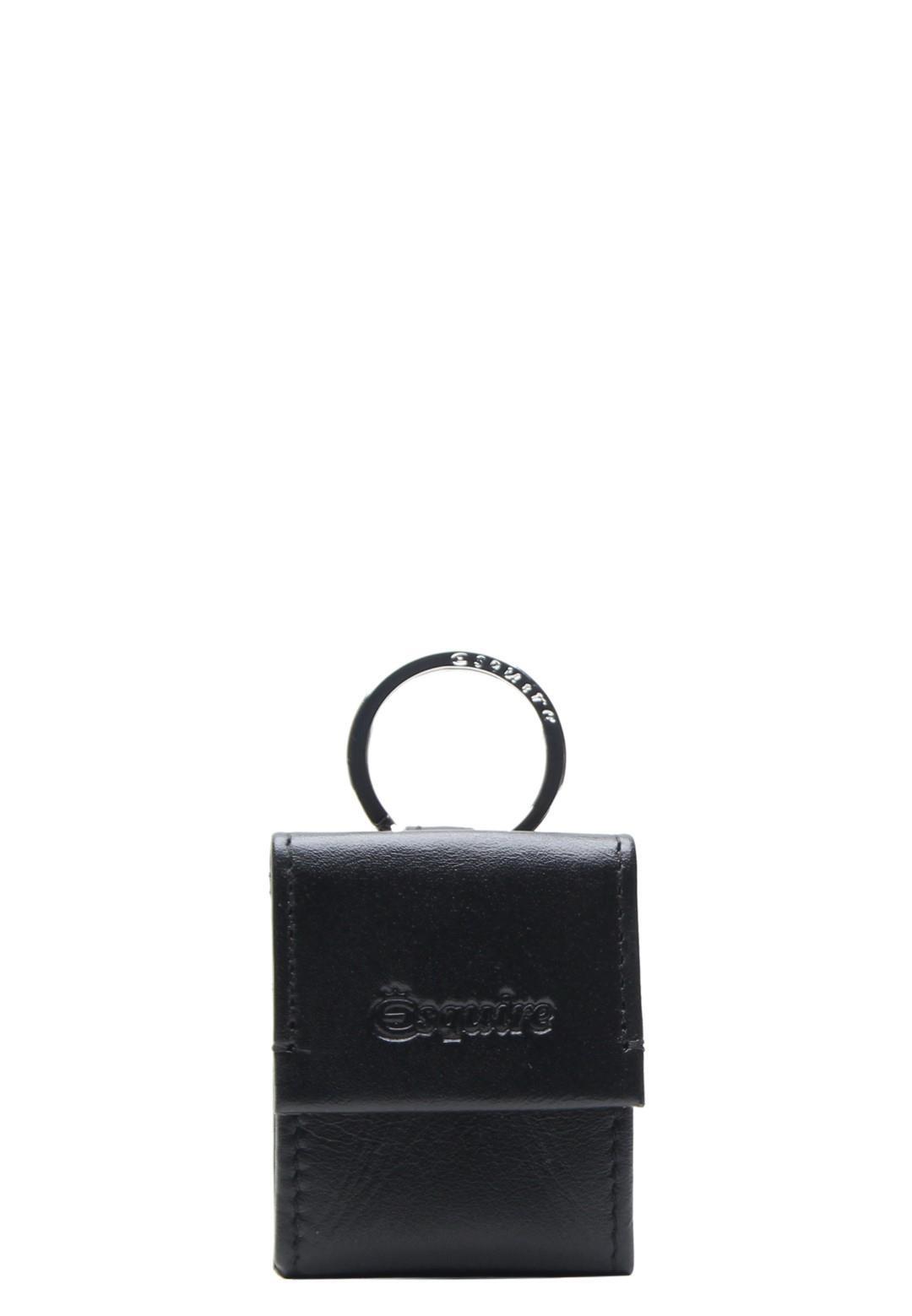 ESQUIRE - NEW SILK Schlüsselanhänger Schlüsselanhänger Schwarz Schwarz von ESQUIRE