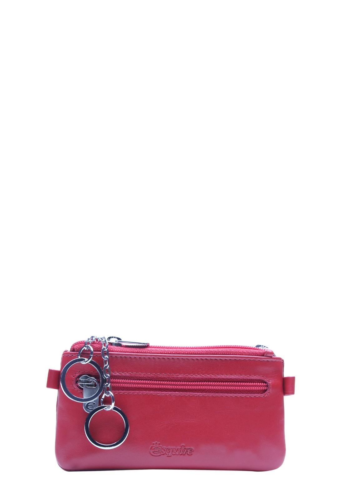 ESQUIRE - NEW SILK Schlüsseletui Schlü.dopp. Rot Rot von ESQUIRE