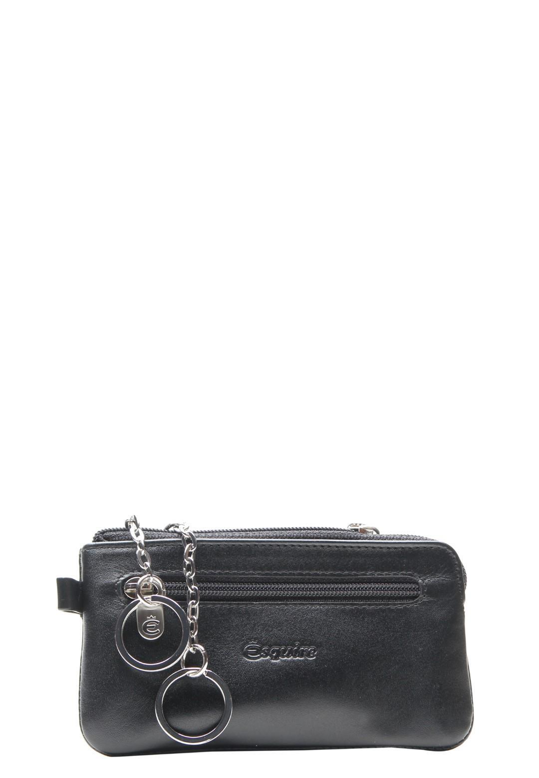 ESQUIRE - NEW SILK Schlüsseletui Schlüsseletui Schwarz Schwarz von ESQUIRE