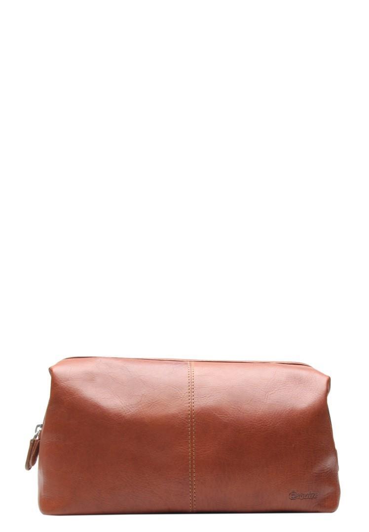ESQUIRE - Toilettasche Kulturtasche Braun Braun von ESQUIRE